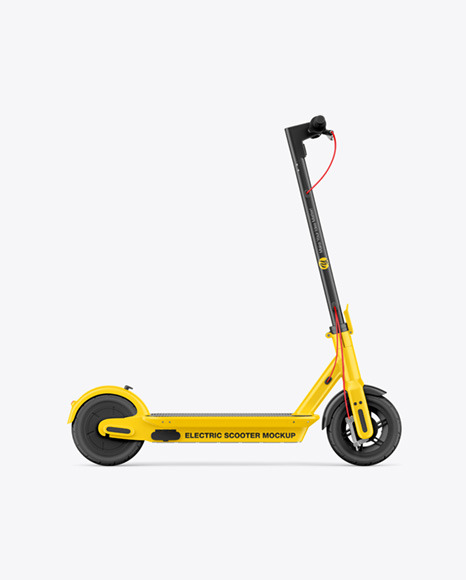 Electric Scooter Mockup - Side View