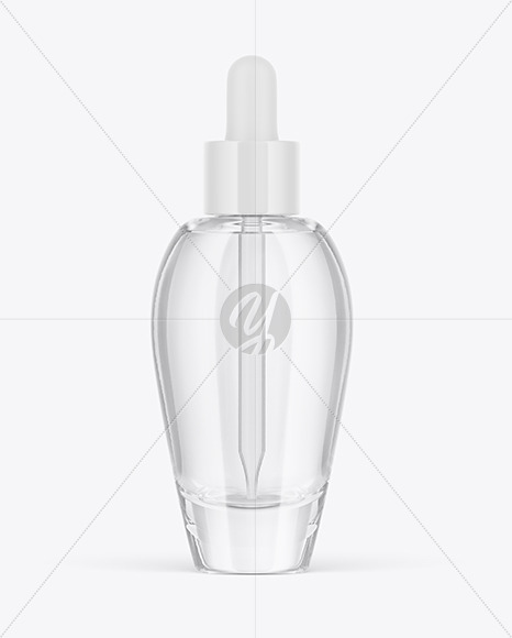 Clear Glass Dropper Bottle Mockup