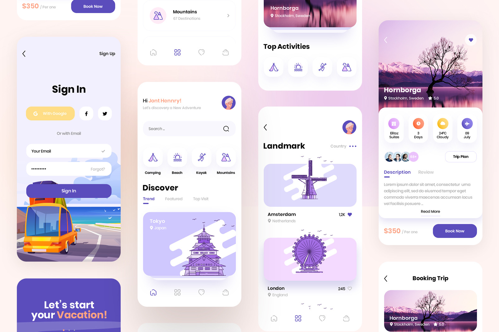 Tracoo - Travel App UI Kit Tracoo - Travel App UI Kit