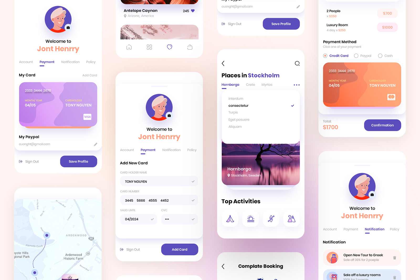 Tracoo - Travel App UI Kit Tracoo - Travel App UI Kit
