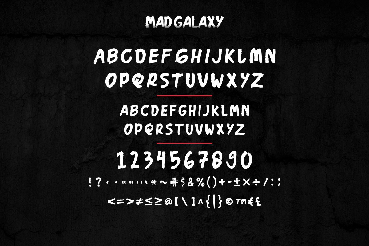 Mad Galaxy Font Duo Mad Galaxy Font Duo
