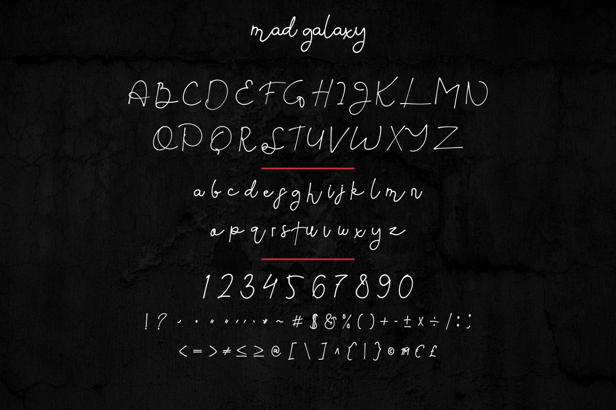 Mad Galaxy Font Duo Mad Galaxy Font Duo