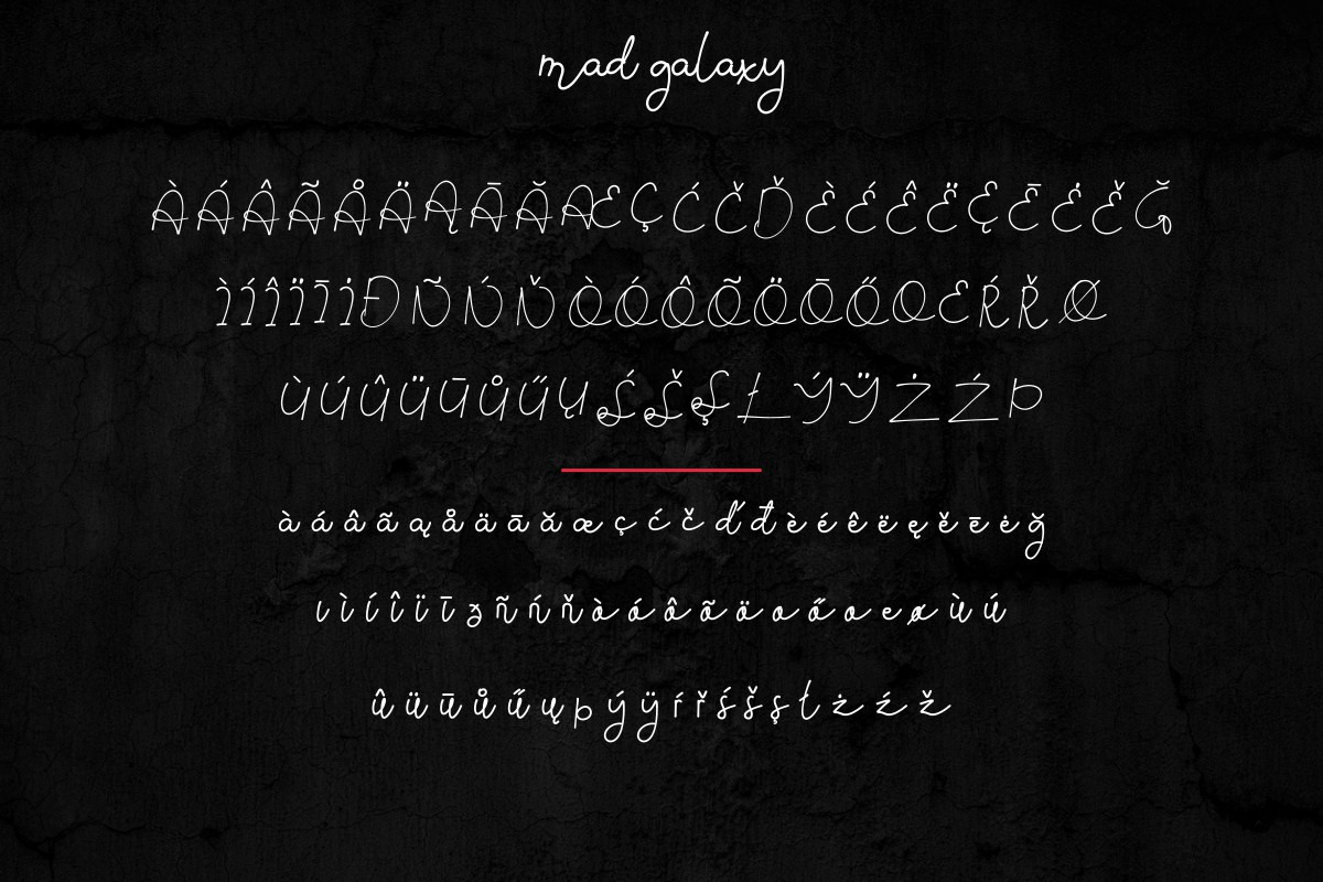 Mad Galaxy Font Duo Mad Galaxy Font Duo