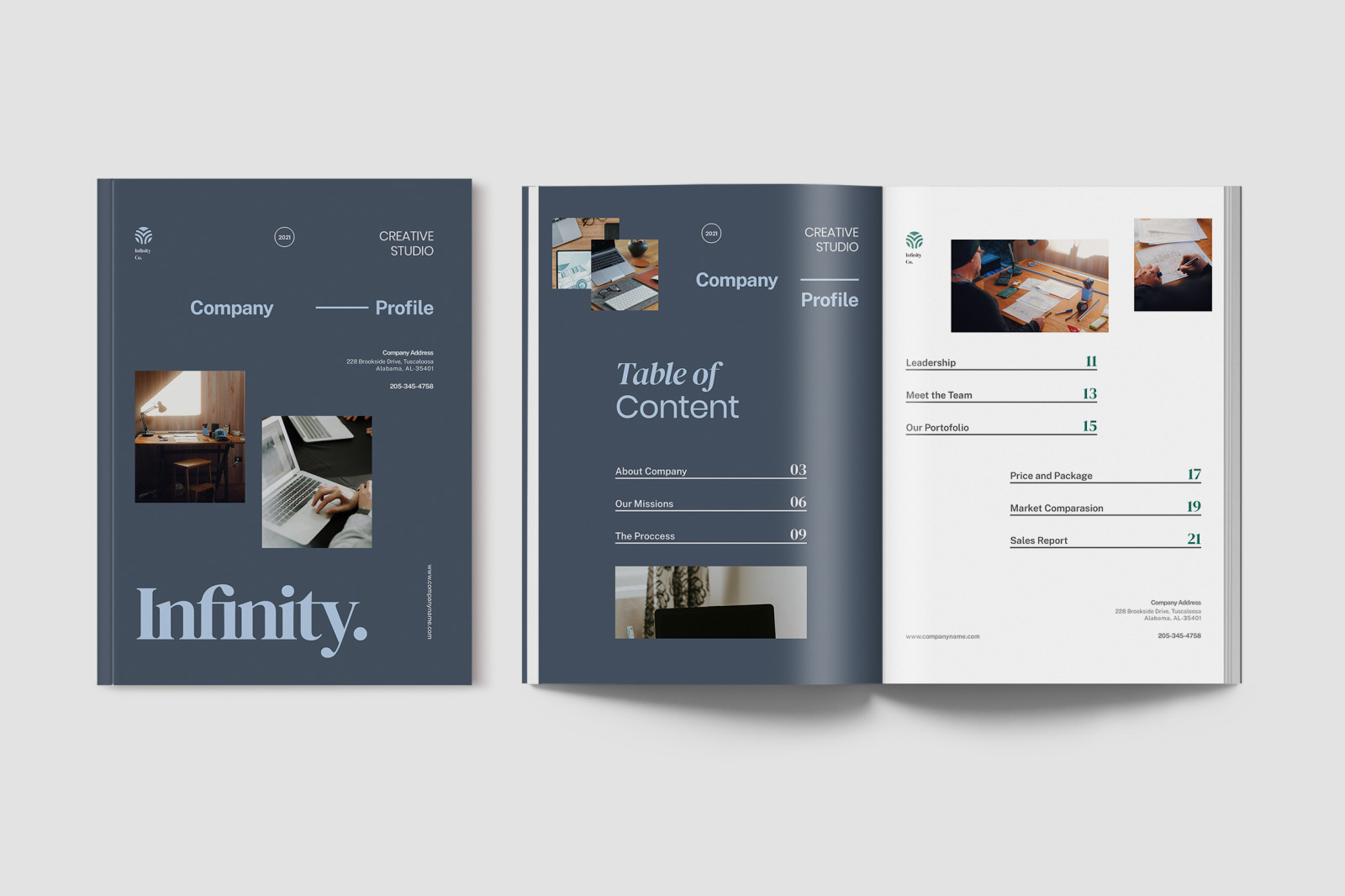 Infiny - Company Profile Indesign Infiny - Company Profile Indesign