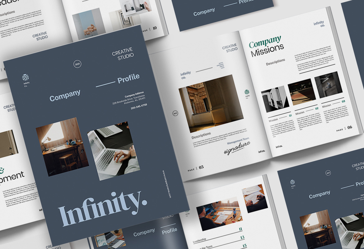 Infiny - Company Profile Indesign Infiny - Company Profile Indesign