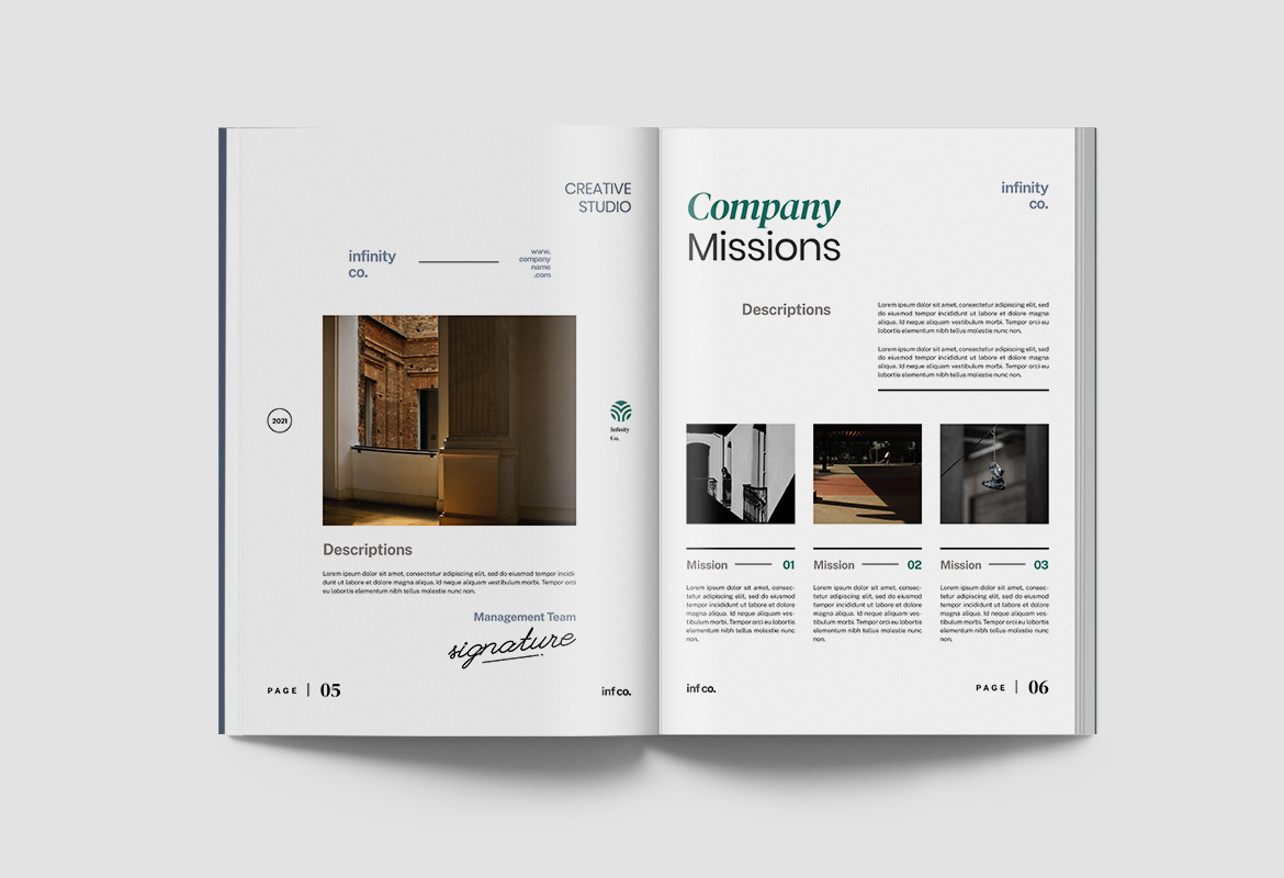 Infiny - Company Profile Indesign Infiny - Company Profile Indesign