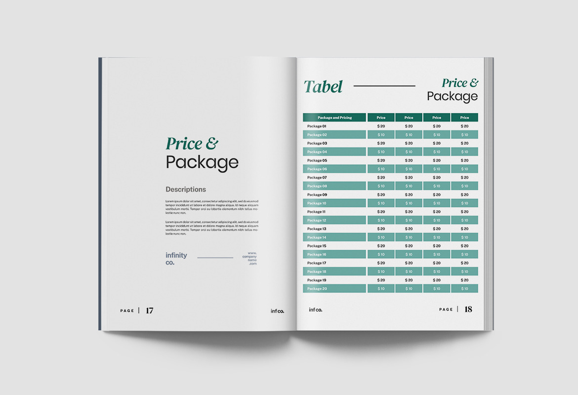 Infiny - Company Profile Indesign Infiny - Company Profile Indesign