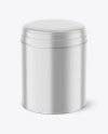 Metallic Storage Jar Mockup