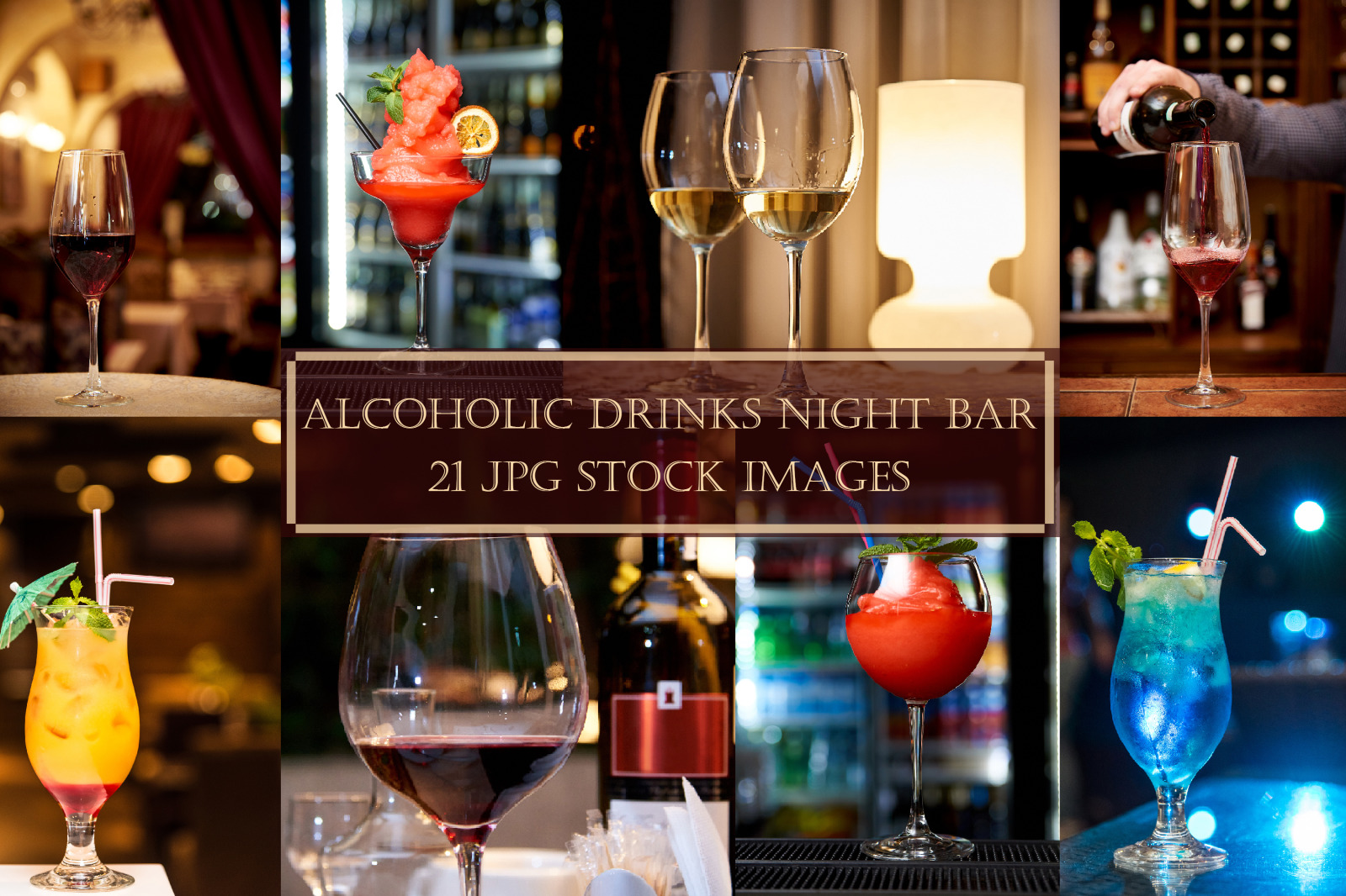 Alcoholic drinks night bar Alcoholic drinks night bar