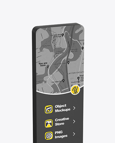 Wayfinding Stand Mockup