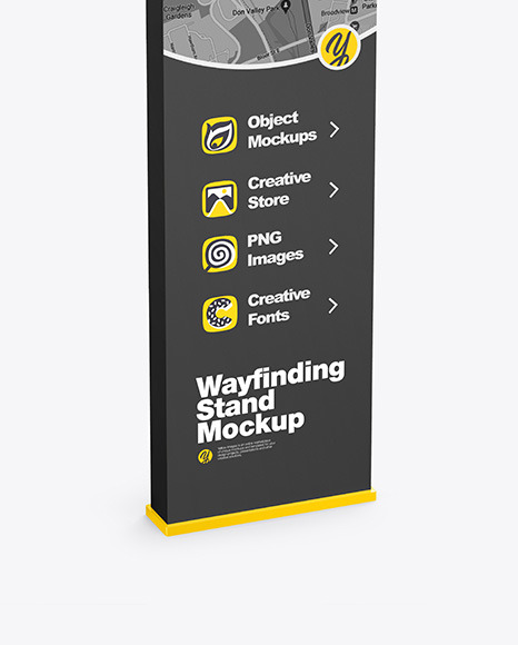 Wayfinding Stand Mockup