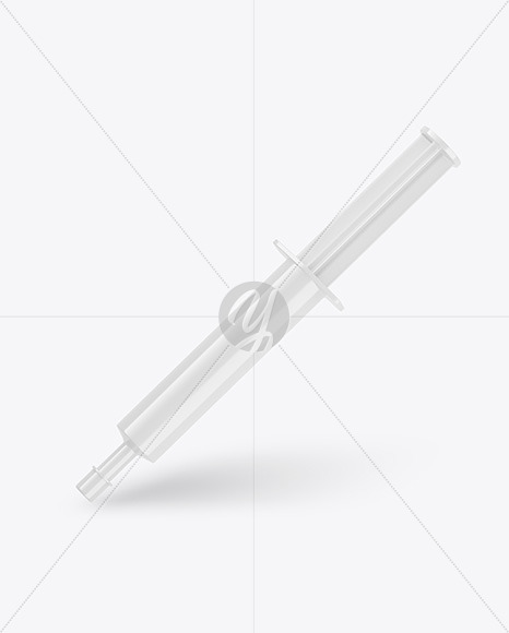 Glossy Syringe Mockup