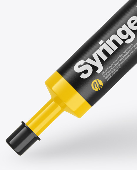 Glossy Syringe Mockup