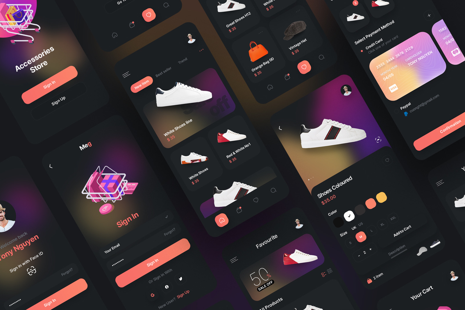 Meg - Fashion eCommerce App &amp; Web UI Kit