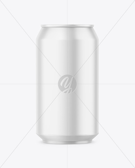 330ml Matte Drink Can Mockup