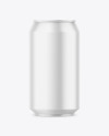 330ml Matte Drink Can Mockup