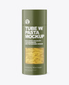 Matte Paper Tube w/ Pennette Pasta Mockup