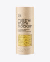 Kraft Paper Tube w/ Pennette Pasta Mockup