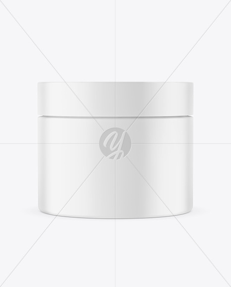 Matte Plastic Cosmetic Jar Mockup