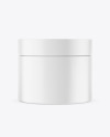 Matte Plastic Cosmetic Jar Mockup