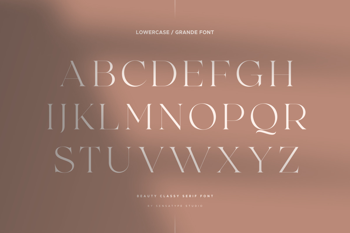 Grande - Beauty Classy Serif Font Grande - Beauty Classy Serif Font
