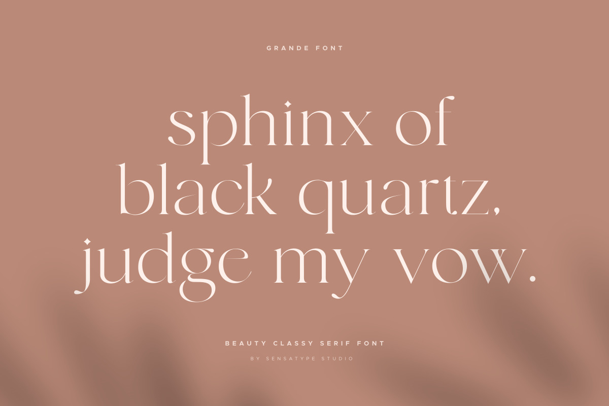 Grande - Beauty Classy Serif Font Grande - Beauty Classy Serif Font