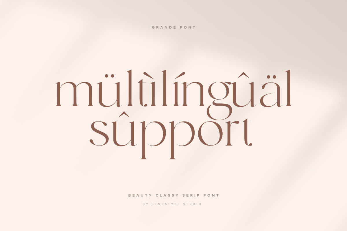 Grande - Beauty Classy Serif Font Grande - Beauty Classy Serif Font