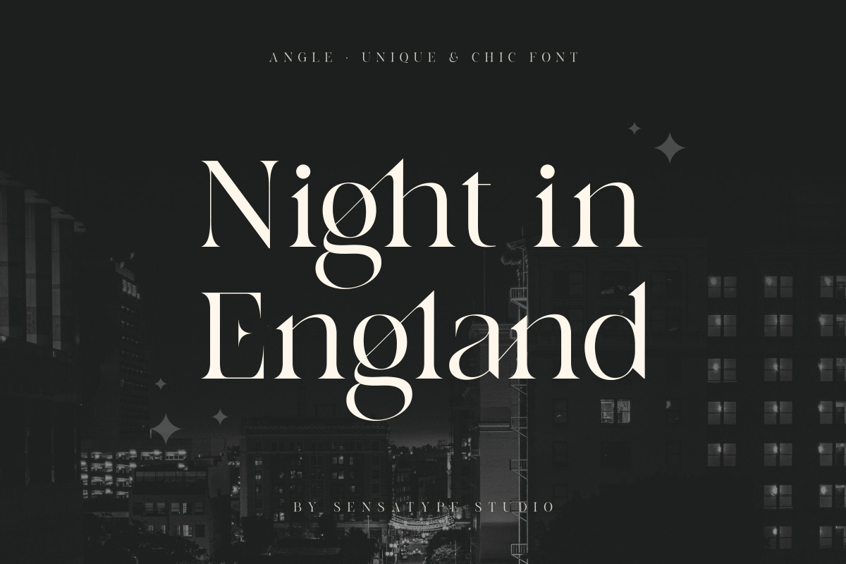 angle - unique &amp; chic font