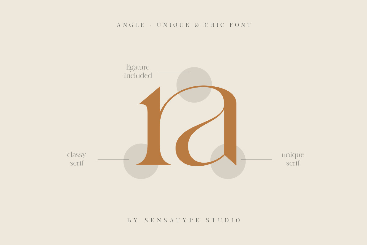 angle - unique &amp; chic font