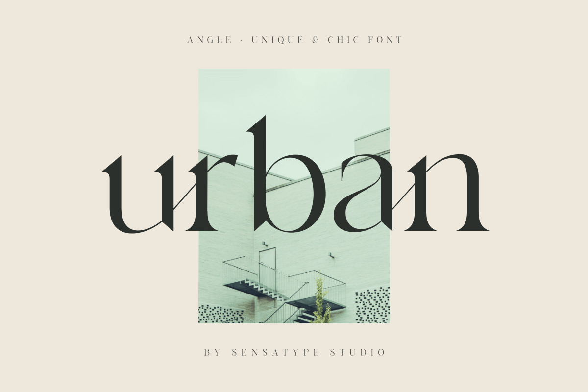 angle - unique &amp; chic font