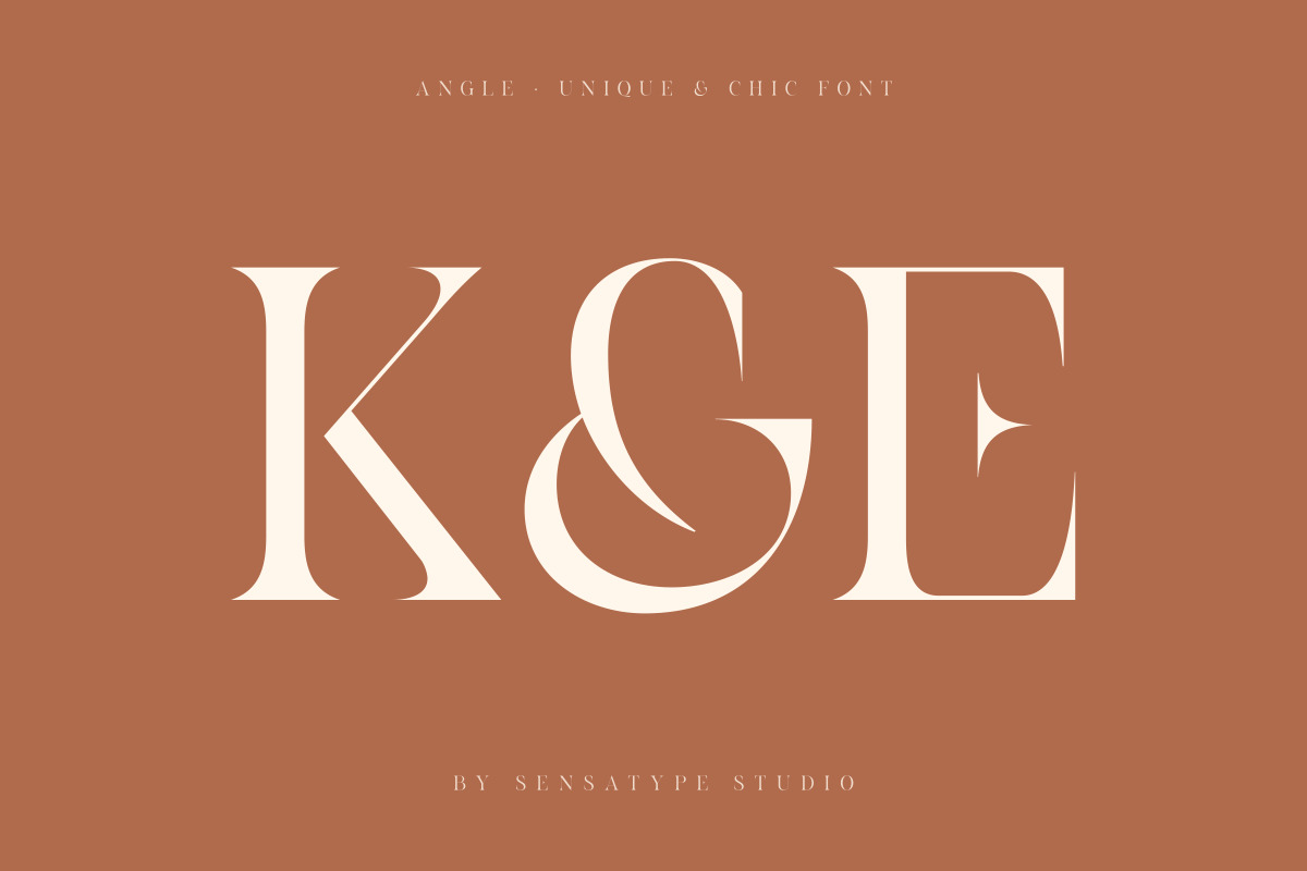 angle - unique &amp; chic font