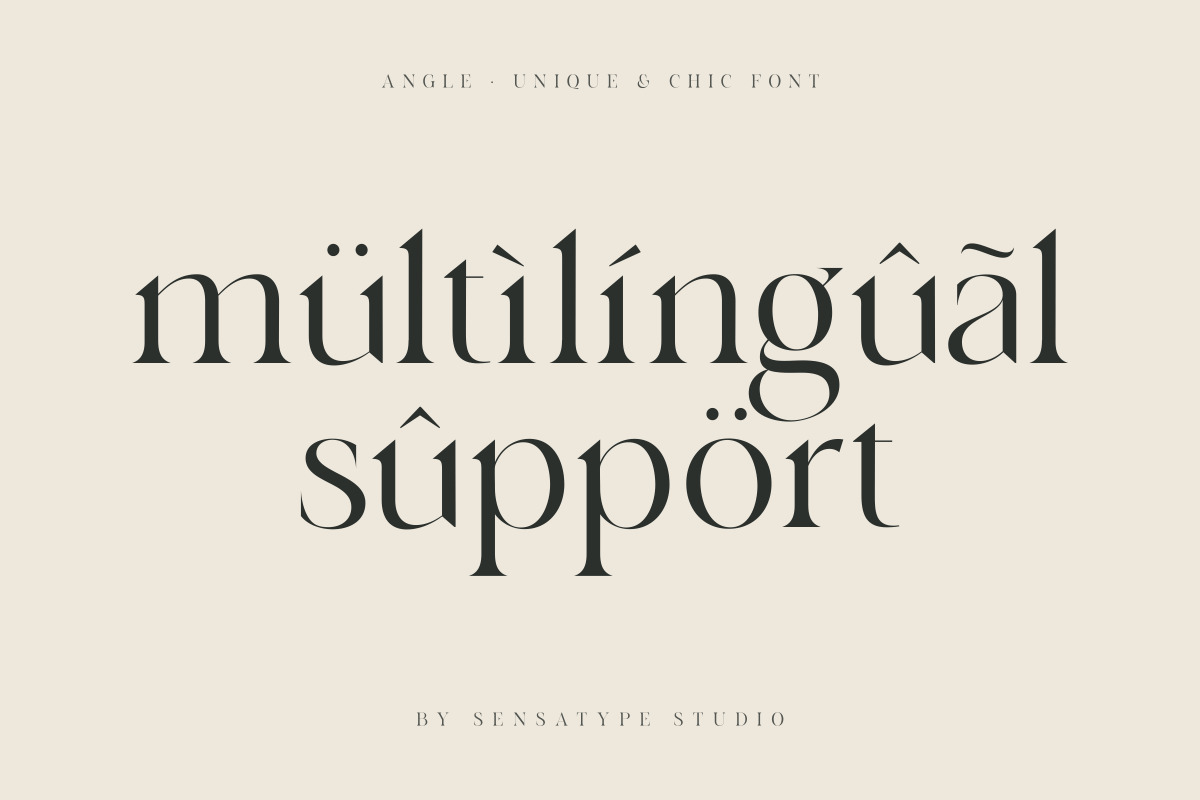 angle - unique &amp; chic font