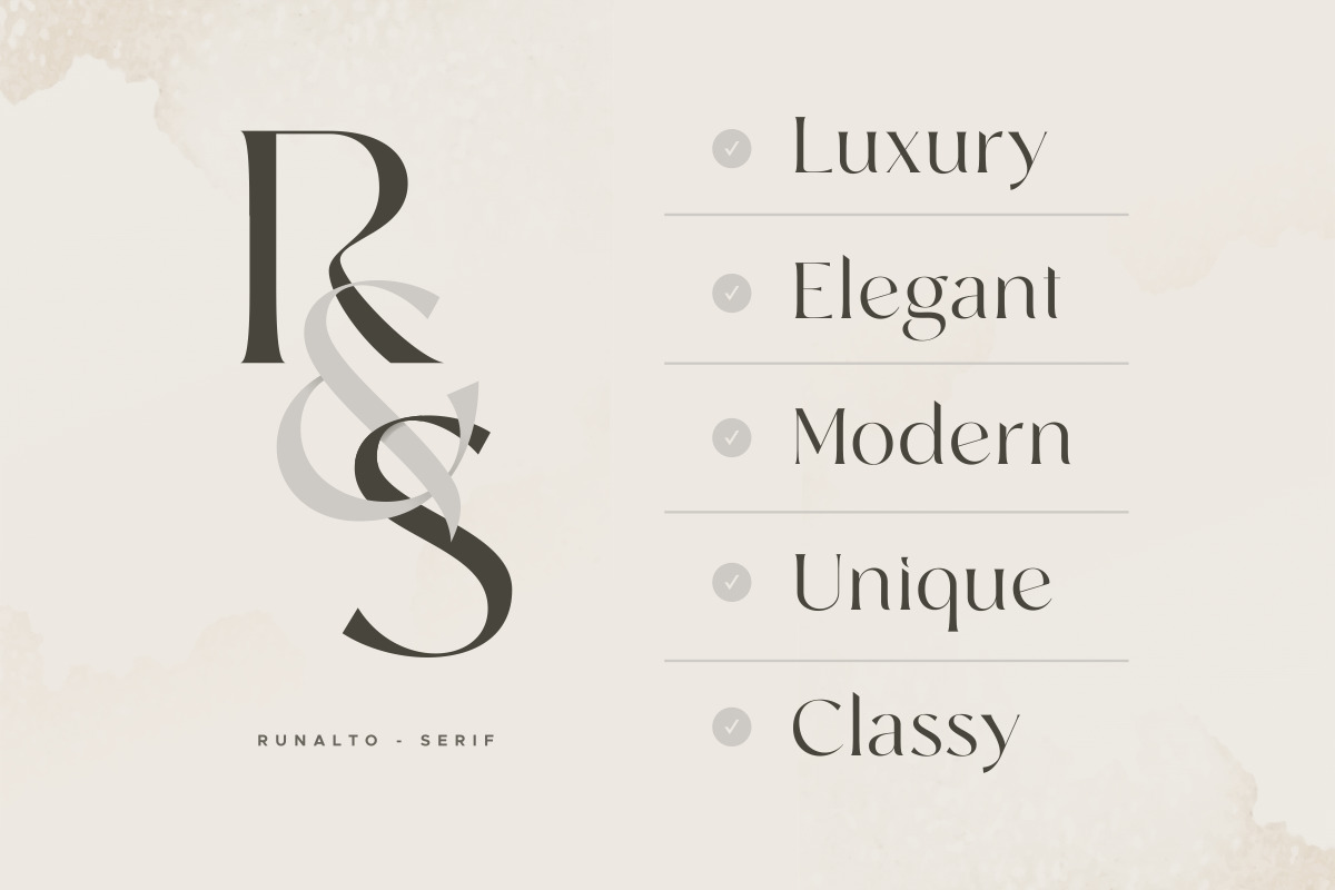 Runalto - Luxury Serif Font