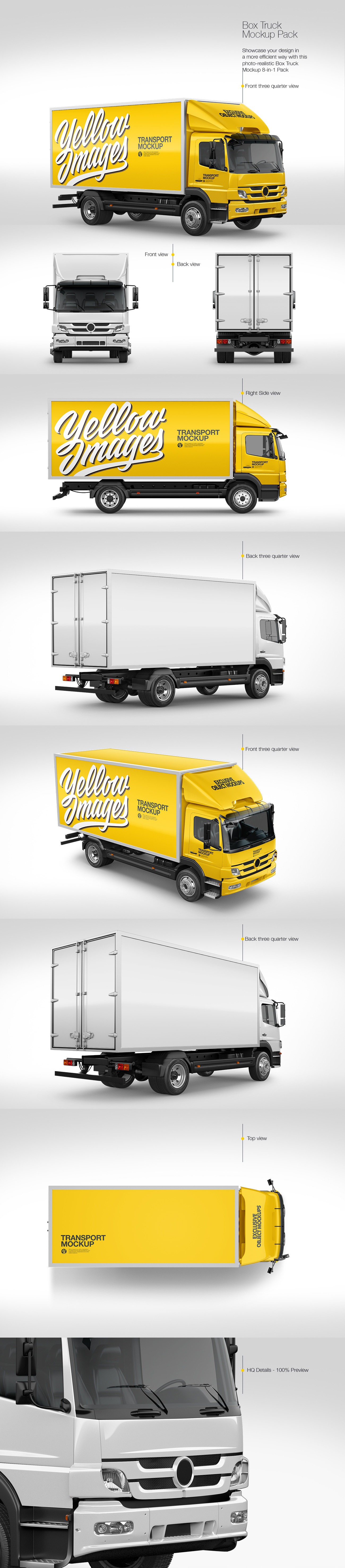 Box Truck Mockup Pack Box Truck Mockup Pack