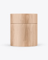 Wooden Jar Mockup