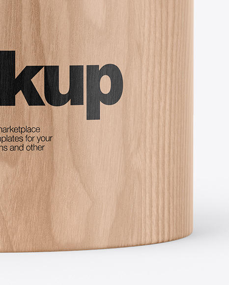 Wooden Jar Mockup