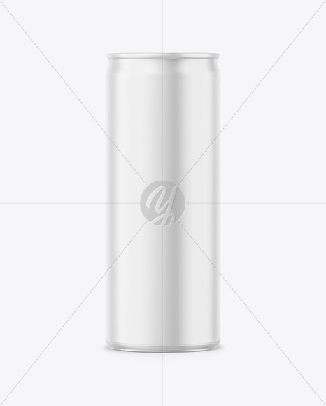 250ml Matte Drink Can Mockup