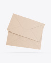 Two Kraft Paper Envelopes Mockup