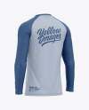 Raglan Long Sleeve T-Shirt Mockup