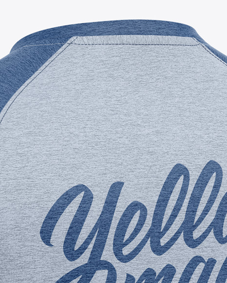 Raglan Long Sleeve T-Shirt Mockup