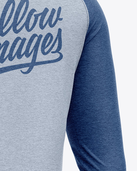 Raglan Long Sleeve T-Shirt Mockup