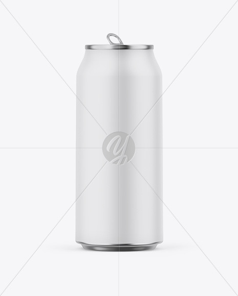 Opened Metallic Can W/ Matte Finish Mockup