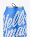 Opened Metallic Can W/ Matte Finish Mockup