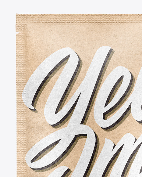 Kraft Paper Sachet Mockup