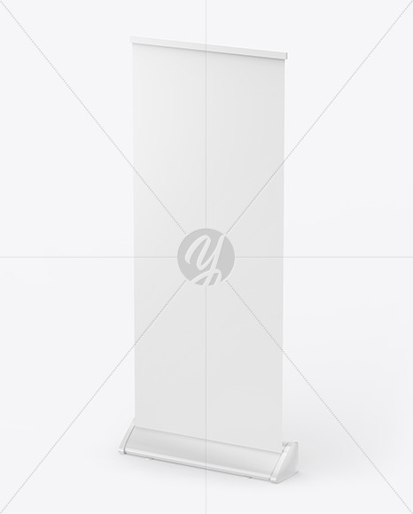 Glossy Roll-up Banner Mockup