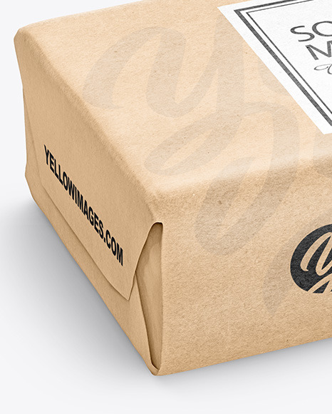 Kraft Paper Soap Bar Package Mockup