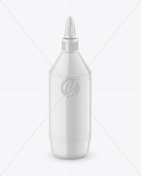 Glossy Glue Bottle Mockup