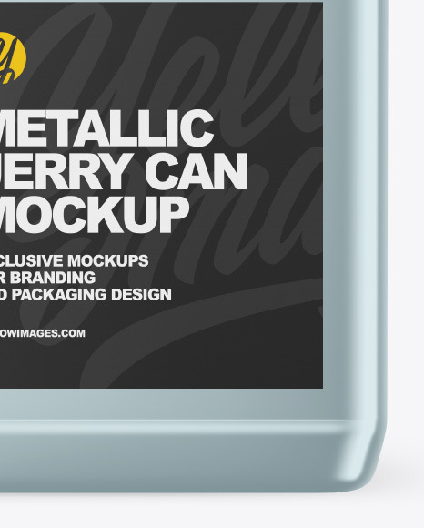 Metallic Jerry Can Mockup