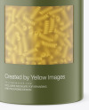 Matte Paper Tube w/ Fusilli Pasta Mockup