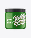 Glossy Plastic Jar Mockup